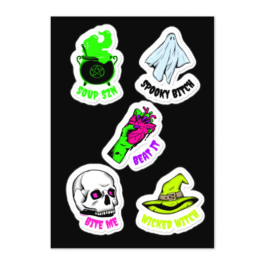 Neon Night - sticker sheet
